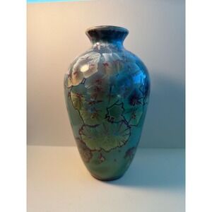 Jon Price Signed Studio Art Pottery Crystalline Glaze Porcelain Vase 8.5"